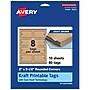 Avery 3-1/2" Blank Price & Merchandise Tags, Kraft Brown, 80/Pack (95323-KMT10)~#|#~F61749A3-1956-466A-A09BAE4EAD6D63D4_sc7