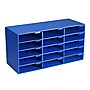AdirOffice 501 Series 15-Compartment Literature Organizer, 32" x 13", Blue (501-15-BLU)~#|#~F6213C0D-E218-453F-BED9CE14DFF7BCFB_sc7