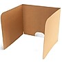 Classroom Products Foldable Cardboard Freestanding Privacy Shield, 24"H x 28"W, Kraft, 10/Box (2410 KR)~#|#~F641843B-F0E7-4872-A13CAADD87EFF725_sc7