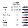uni-ball VISION Rollerball Pens, Fine Point, Assorted Colors Ink, 5/Pack (60381)~#|#~F64FFF5E-F524-425E-B0F8728C0492A160_sc7