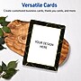 Avery Black and Gold Pattern Matte Blank Card, White, 20/Pack (S00-ETT)~#|#~F67704B6-4EF7-40DB-B31EDABA7E6F58D3_sc7