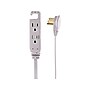Staples 3‑Outlet Indoor Extension Cord – 8 ft. Power Cable with Safety Covers, Gray~#|#~F6A6D99B-64F3-4641-9463987AEBDE6592_sc7