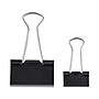 Universal® Medium/small Binder Clips, 5/8", 3/8" Capacity, 1 1/4", 3/4" Wide, Black, 60/pk~#|#~F6DFE25A-5E82-4492-8F8A25B78CB683E3_sc7