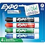Expo Tank Dry Erase Marker, Chisel Tip, Assorted Colors, 4/Pack (80174)~#|#~F6DFE771-4496-4D25-AD67DAE64B93A30F_sc7