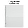 Staples Premium Poly 3-Subject Notebook, 8.5" x 11", College Ruled, 150 Sheets, Red (ST58315)~#|#~F6E74C9D-8494-4FFF-B6CCF449B5B98039_sc7
