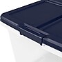 Home Logic 52 Quart Latch Lid Storage Bin, Clear, 4/Case (7104)~#|#~F6F14A55-D707-48E4-9AAFD25A81B916E3_sc7