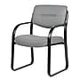 Boss LeatherPlus Guest Chair with Sled Base, Gray (B9529-GY)~#|#~F72F0D3A-CA21-4035-A5E8C19E5C8C53C8_sc7