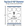 Avery 2-1/2" Diameter Blank Price & Merchandise Tags, White, 225/Pack (95326-GWT25)~#|#~F76A7528-5FCF-4505-AE0AE6D929A6C1DA_sc7