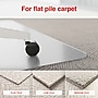 Staples Office Chair Mat, Clear Floor Mats with Lip, Flat-Pile Carpets, Extended Under-Desk Coverage, 53 x 45 Inch, Smooth Glide~#|#~F76A95F8-4EDA-421B-873F6089A310848E_sc7
