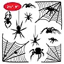 Beistle Halloween Spider & Spider Web Silhouette Clings, 6/Pack (00488)~#|#~F78DC5CE-CC30-486D-AAAE918DC99CB39D_sc7