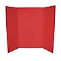 Flipside Tri-Fold Presentation Board, 36" x 48", Red, 24/Carton (30089-24)~#|#~F79D4F0E-99E5-4D13-9FF79D89F0897AFA_sc7