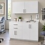 Viva Comfort 36'' H x 48" W Medical Cabinet with Right Sink and 48" W Wall Cabinet, 4 Doors, 2 Drawers, Gray (90248RS-GRY-WAL)~#|#~F7A39D9E-F0D7-4E07-BEC5E967CD145950_sc7