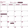 2027 Brownline Classic 22" x 17" Monthly Desk Pad Calendar, White/Burgundy (C1731V-27)~#|#~F7B70D8C-0639-42C1-B2801960AEA2CEF0_sc7