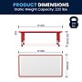 Flash Furniture Wren Rectangular Activity Table, 23.625" x 47.25", Height Adjustable, Red/Gray (YU060RECTBLRD)~#|#~F7DF146E-B863-46DB-951A70294109A0BF_sc7