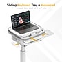 Mount-It! MedHub Height-Adjustable Mobile Medical Cart Workstation with Power Strip and Locking Casters, White & Grey (MI-16036)~#|#~F7E59401-9008-4B24-9A72A2819A80D336_sc7