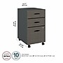 Bush Business Furniture Cubix 3-Drawer Mobile Vertical File Cabinet, Letter/Legal Size, Lockable, Slate (WC84853PSU)~#|#~F7E5EE99-A22C-4522-A4CE1793626053A0_sc7