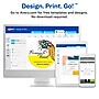 Avery Print-to-the-Edge Laser/Inkjet Rectangle Labels, 3" x 3 3/4", Pearlized Ivory, 48 Labels/Pack (22823)~#|#~F7F2405B-E90F-429E-BD2C878FFD61796B_sc7