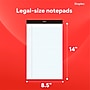 STAPLES Legal Pads, 8.5” x 14”, Wide Ruled, 50 Sheets/Pad, 12‑Pack~#|#~F7F4559E-6324-4A79-92F7DE7C5749901E_sc7