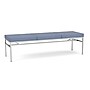 Lesro Avon 3-Seat Bench, Chambray Light Navy/Silver (AV3001.SSV-01CHLN)~#|#~F7FBC2BB-C480-4315-ADCF52F1E473BD95_sc7