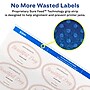 Avery Easy Peel Laser/Inkjet Labels, 1 1/2" x 2 1/2", Glossy White, 18 Labels/Sheet, 10 Sheets/Pack, 180 Labels/Pack (22804)~#|#~F80146DE-F508-4CEF-85CE007EAD820E65_sc7