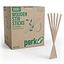 Perk Wooden Coffee Stirrers, 7 Inch, Disposable Stir Sticks for Coffee & Tea, Breakroom Supplies, 1000/Pack~#|#~F831FB18-EA9D-41D7-B58C0C931A1AB1ED_sc7