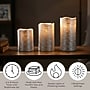 Lavish Home Flameless LED Candles, Silver, 3/Set (80-FC1003)~#|#~F8396CCA-F897-4ACD-8BD308A2EF361C00_sc7