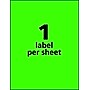 Avery Laser Shipping Labels, 8-1/2" x 11", Neon Green, 100 Labels/Box (5940)~#|#~F84EC19F-0B77-46A2-88D97762420617A8_sc7