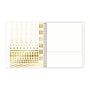 2027 Blue Sky Day Designer Rugby Stripe 8" x 10" Calendar Year Daily & Monthly Planner, Plastic Cover, Black/White (142098-27)~#|#~F86671CD-233F-4F53-A9686D4C045045BA_sc7