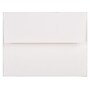 JAM Paper A2 Booklet Envelope 4 3/8" x 5 3/4", Bright White Linen, 100/Pack (66670d)~#|#~F8691325-5A7D-4572-A58D8D62D5BFA0A1_sc7