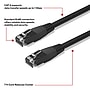 Staples TECH Cat 6 Ethernet Cable, 7 ft, Black, High-Speed Network Patch Cord, RJ45 Male to Male for Router/PC~#|#~F88B1180-4A96-46E9-94ADCFEBAC0C6C5B_sc7