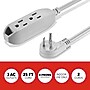 Staples TECH 25' Extension Cord, 3-Outlet, 16 AWG, Gray, 2/Pack (ST62346)~#|#~F89A1DBE-1D6E-4FAE-8B68561F5194DE72_sc7