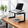 Mount-It! 2 in 1 Vertical 16.5" x 10.6" Adjustable Aluminum Laptop Stands, Black (MI-7210)~#|#~F8EF2466-B36B-4647-B1754AA66A405C7D_sc7