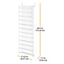 Whitmore 36-Pair Over-the-Door Shoe Rack, White (60377037WHTSIOC)~#|#~F90278BF-C0E9-4291-80E3F5ABE9923AD9_sc7