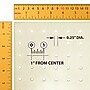 Azar Studio Base 60" x 17" Pegboard Floor Stand, White (700770-WHT-6W50)~#|#~F9101914-D82B-430B-9D354FBC5C0A3FC2_sc7
