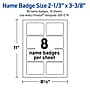 Avery Laser/Inkjet Rectangle Multipurpose Labels, 2-1/3" x 3-3/8", White, 80/Pack (S00-ETK)~#|#~F928691F-55B9-4500-AE57BDD4FF8F2D8E_sc7