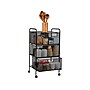 Mind Reader 4-Drawer Mobile Utility Cart with Wheels, Metal, Black (4DRMESH-BLK)~#|#~F945B8E3-77E9-4CD5-B8F28CF6E08B9E33_sc7