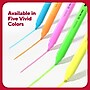 TRU RED™ Pocket Stick Highlighter with Grip, Chisel Tip, Assorted, 5/Pack (TR54584)~#|#~F945D2E7-9D58-4E74-B590F7C8B5D18DC8_sc7