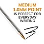 BIC Cristal Ballpoint Pens, Medium Point, Black Ink, 12/Pack (MS11BK)~#|#~F9729D9B-B34C-460D-84FBF3F6AFCF3F50_sc7