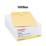 Staples 7.5 x 10.5 Kraft Clasp Envelopes, Brown, Reinforced Metal Clasp & Gummed Seal, Heavyweight Mailers, 100/Box~#|#~F972F583-6178-4A6C-B18AEFD719EC7CE5_sc7