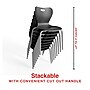 Staples PRE-ORDER Polypropylene 16" Student Chair, Black, 4/Box (ST63635)~#|#~F97CA97F-0A5D-4B1E-A58B03F2A40B7F2A_sc7