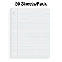 Staples® College Ruled Filler Paper, 8.5" x 11", 50 Sheets/Pack (ST22643D)~#|#~F988E87D-327C-4B8B-BC0F9CD6D9A1C9E6_sc7