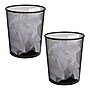 Mind Reader Metal Mesh Trash Can Without Lid, 4.4 Gallon, Black, 2/Pack (2CIRGA-BLK)~#|#~F9931754-0788-4771-846B7A1CE6556C35_sc7