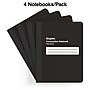 Staples Composition Notebook, 7.5" x 9.75", Black, 4/Pack (TR58294)~#|#~F9976BF2-102D-419A-ABA9FE325A693F3A_sc7