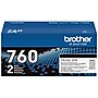 Brother TN 760 Black High Yield Toner Cartridge, 2/Pack (TN7602PK)~#|#~F9981E95-96CB-4A51-A9188D8986A290FF_sc7
