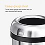 simplehuman Commercial Bullet Steel Trash Can with Open Lid, 30 Gallon, Matte Black (CW1493)~#|#~F99BD081-D885-49D4-93D9EC5432DFE346_sc7