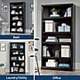 Sauder Select 70"H 5-Shelf Bookcase, Estate Black (414235)~#|#~F99DABBB-045F-4732-B30CCB8E98E62119_sc7