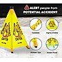 Alpine Industries Caution Wet Floor Sign, Yellow, 10/Pack (ALP498-20-10PK)~#|#~F9A8D5EB-C1E9-4A7C-9355FA9F3184A2BF_sc7