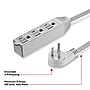 Staples TECH 15' Extension Cord, 3-Outlet, 16 AWG, Gray (ST22130-CC)~#|#~F9B23E64-FAF7-45E5-83D460E32857F805_sc7
