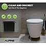 Alpine Industries Plastic Sanitary Napkin Disposal Receptacle, 10"x 5", Black (451-BLA-MK)~#|#~F9CF4CA9-F59D-4066-A80EBE0C5378B148_sc7