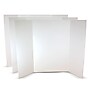 Flipside Tri-Fold Presentation Board, 48" x 36", Corrugated, White, 3/Pack (30048-3)~#|#~F9D45DA0-058A-4F8F-9D5A0135D4A67F47_sc7